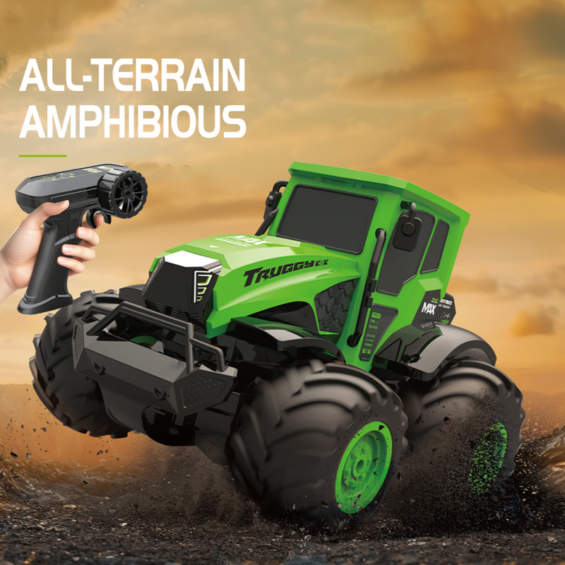 Rc Hobby Grade Truck - 1:14スケール水陸両用RCカー フルプロポーショナル4WDオフロードクライミングファーマートラックおもちゃ 子供向けホリデーギフト