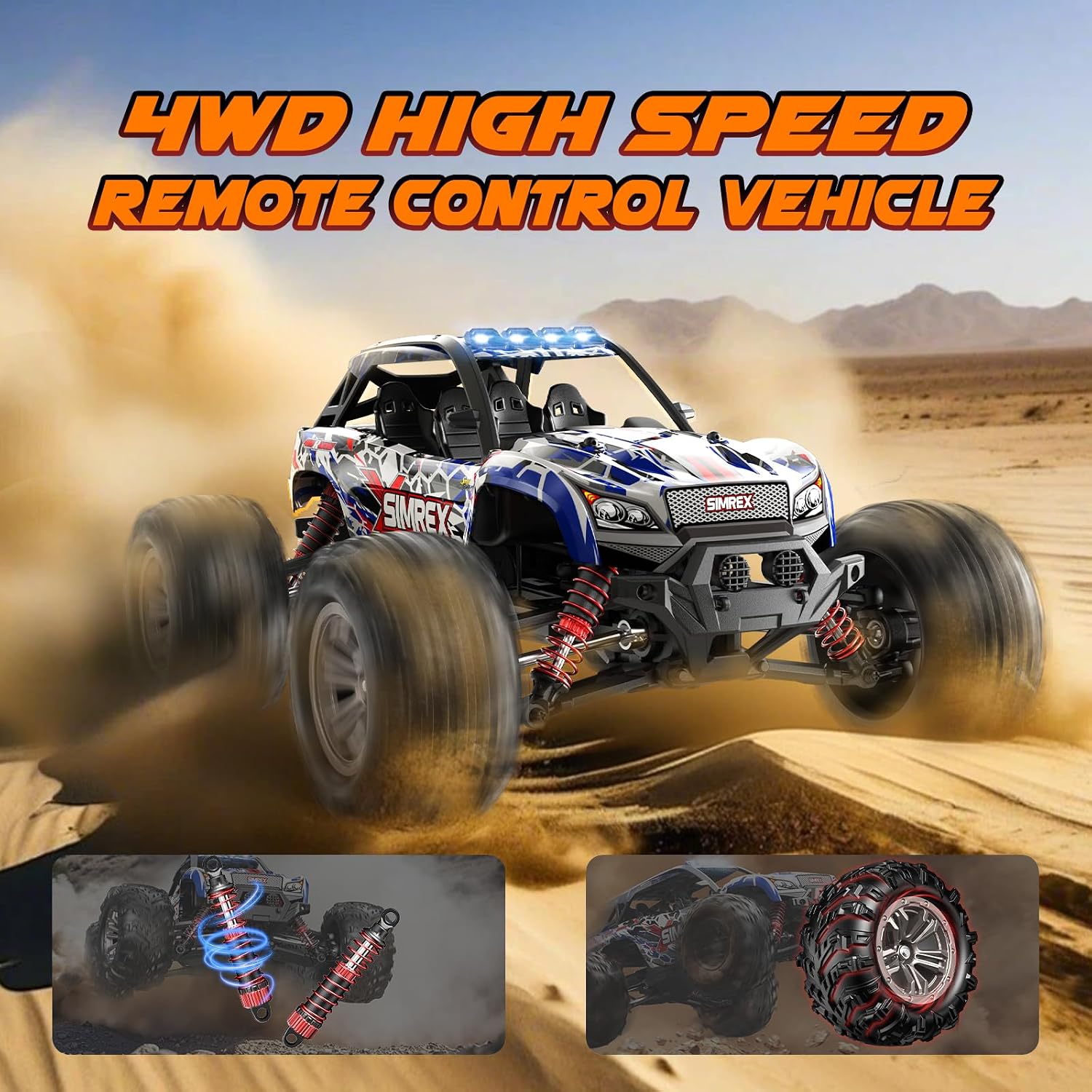 1/16スケールのホビーグレードRCカー。最高速度36km/ - Rc Hobby Grade Monster Truck のレビューと価格