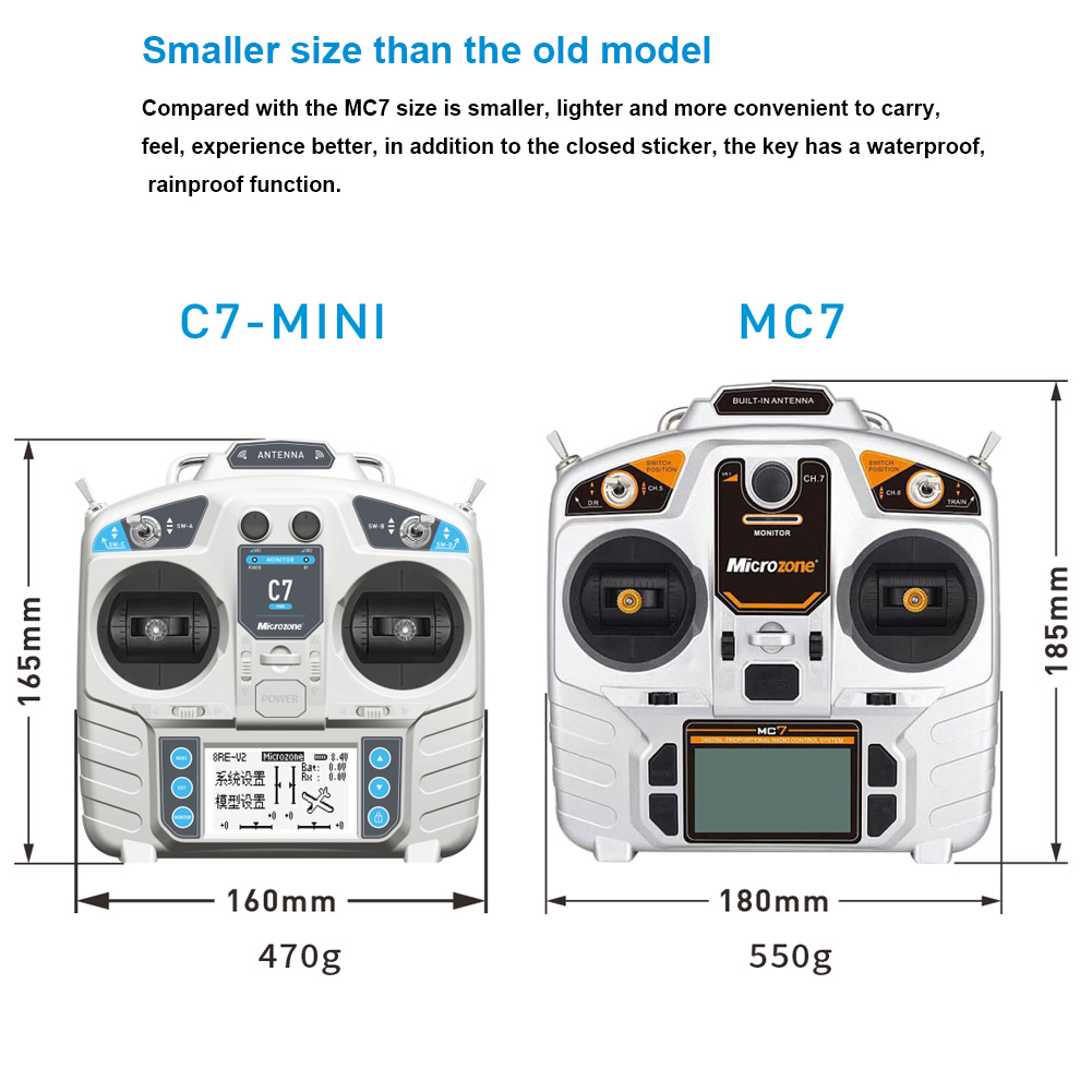 MicroZone MC7コントローラー C7 MINI送信 - Rc Hobby Shops のレビューと価格