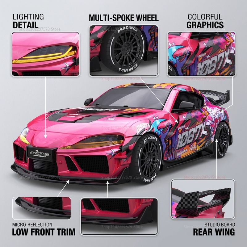 1/43スケール、最高速度20km/hのRCドリフトカー10 - Rc Hobby Toucan のレビューと価格